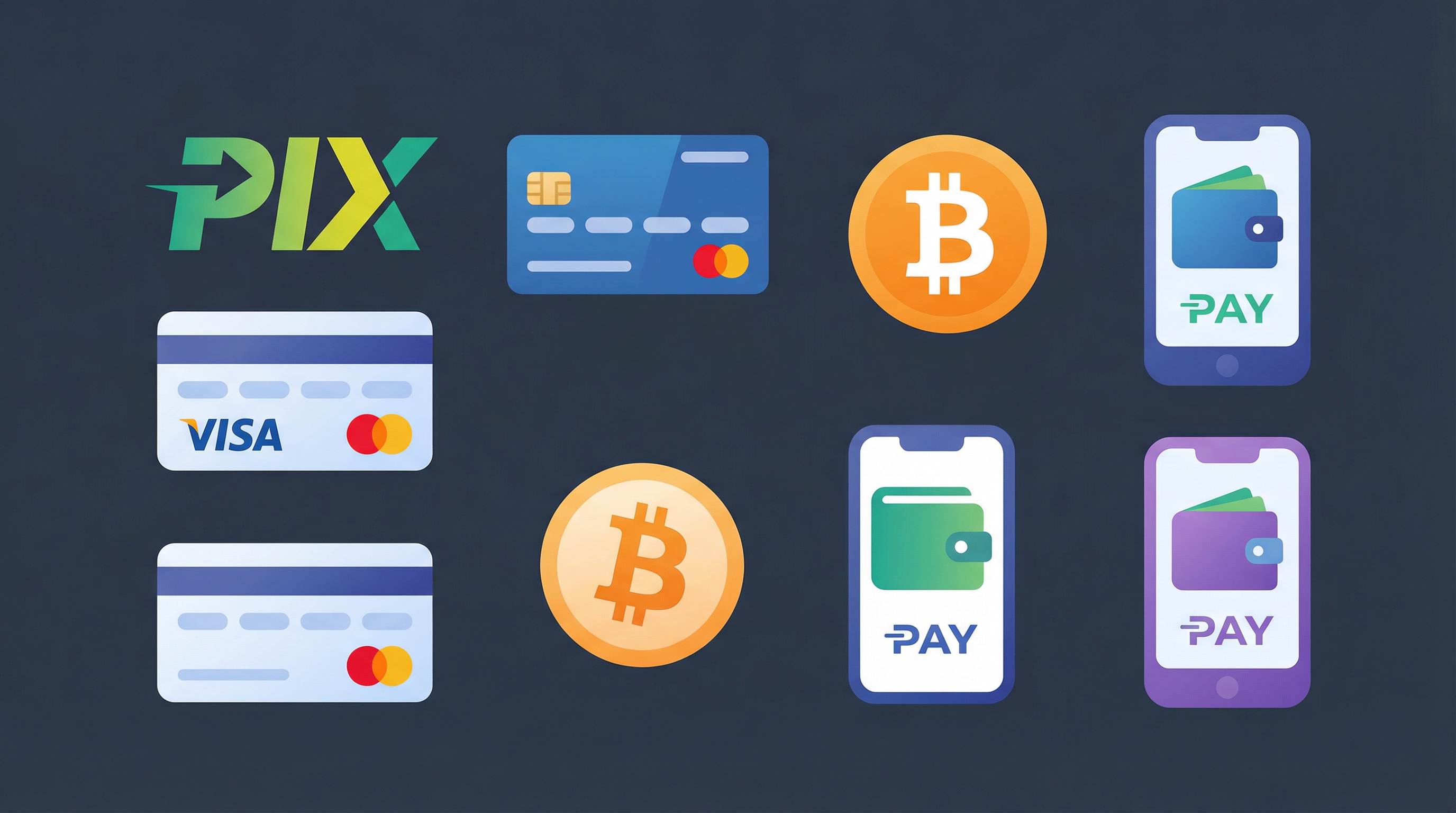 AG捕鱼支持的支付方式图标